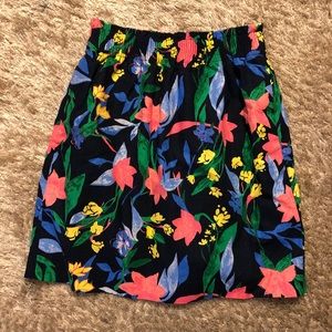 Jcrew floral pencil skirt